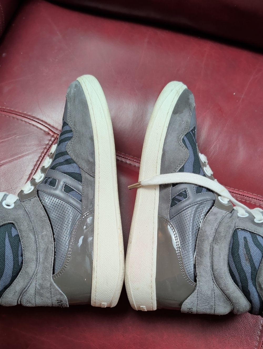 Katie Grand Loves Hogan high-top sneakers in grey heart Size 38 Women - Picture 8 of 9